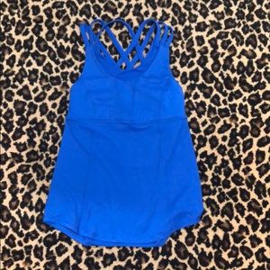 Lululemon cobalt blue exercise top